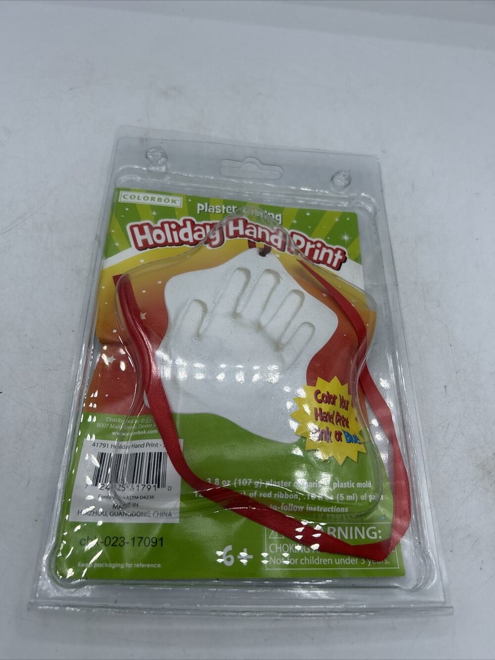 BNIP Hand Print casting Kit Plaster of Paris- Just Add Water